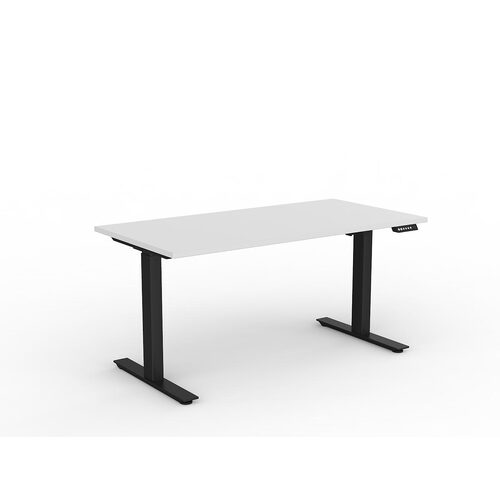 Agile Electric Height Adjust Desk (Single Motor) 1500 X 750 White Over Black