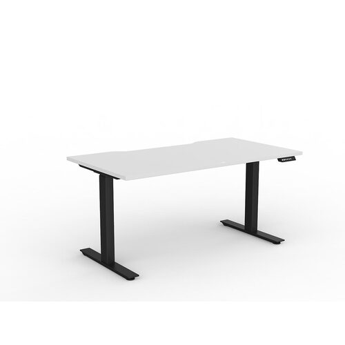 Agile Electric Height Adjust Desk (Single Motor) 1500 X 800 White Over Black