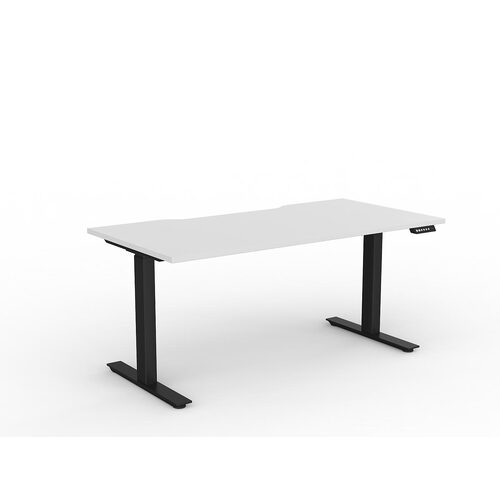 Agile Electric Height Adjust Desk (Single Motor) 1600 X 800 White Over Black