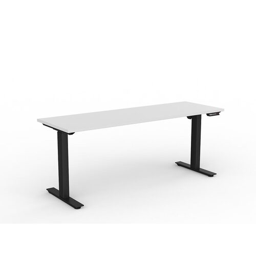 Agile Electric Height Adjust Desk (Single Motor) 1800 X 600 White Over Black