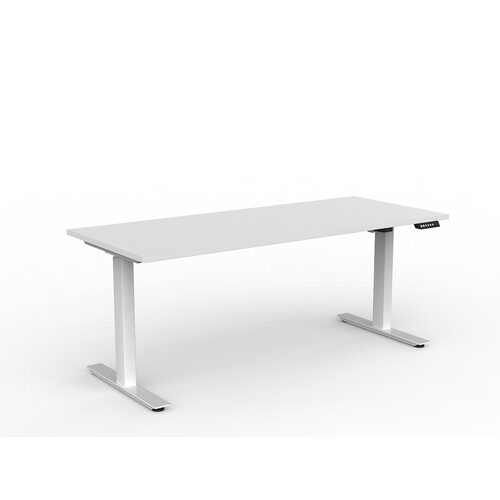 Agile Electric Height Adjust Desk (Single Motor) 1800 X 750 White Over White