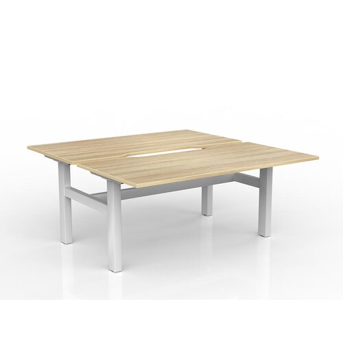 Agile Fixed B2B 2 X 1600 X 800 New Oak On White