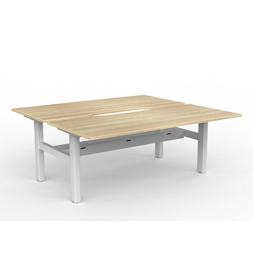 Agile Fixed B2B 2 X 1800 X 800 Cable Tray New Oak On White