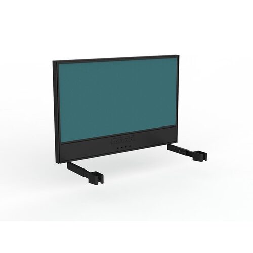 Studio Screen For Single Sided Desk Power/data 1200 Blue In Black