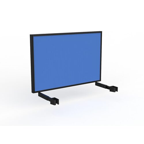Studio Screen For Single Sided Desk 1200 Baby Blue In Black