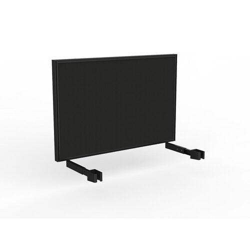 Studio Screen For Single Sided Desk 1200 Black In Black