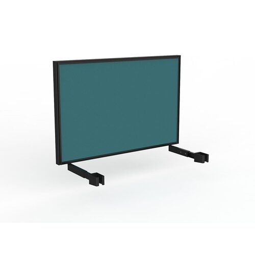 Studio Screen For Single Sided Desk 1200 Blue In Black
