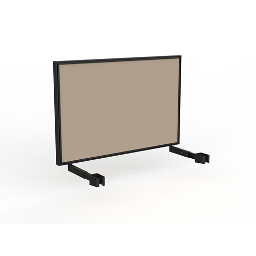 Studio Screen For Single Sided Desk 1200 Camel In Black