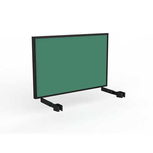 Studio Screen For Single Sided Desk 1200 Fern Green In Black