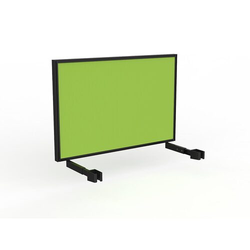 Studio Screen For Single Sided Desk 1200 Lime Green In Black