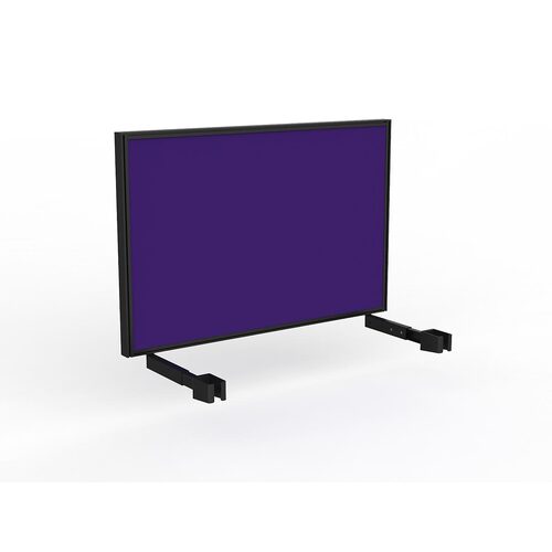 Studio Screen For Single Sided Desk 1200 Plum In Black