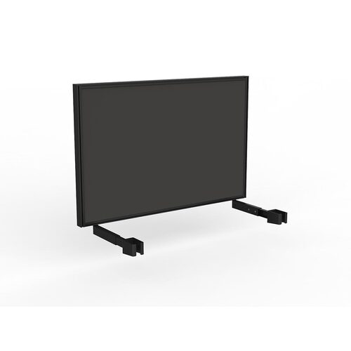 Studio Screen For Single Sided Desk 1200 Slate Grey In Black