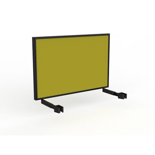 Studio Screen For Single Sided Desk 1200 Yellow In Black