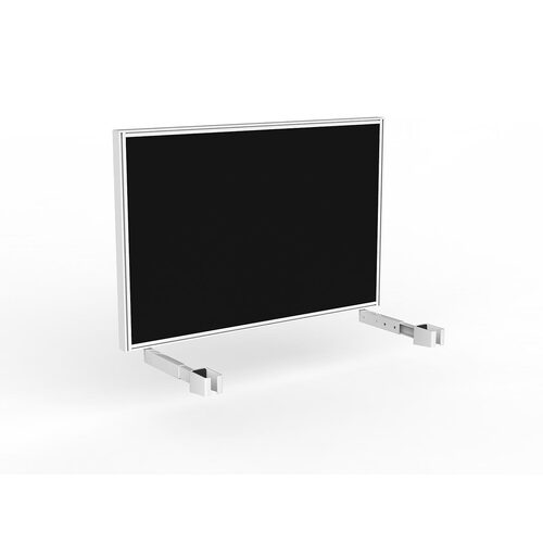 Studio Screen For Single Sided Desk 1200 Black In White
