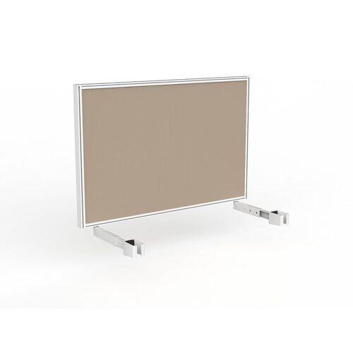 Studio Screen For Single Sided Desk 1200 Camel In White