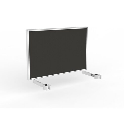 Studio Screen For Single Sided Desk 1200 Charcoal In White