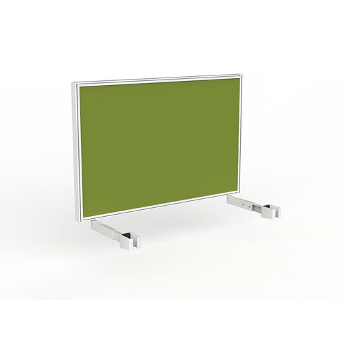 Studio Screen For Single Sided Desk 1200 Green In White