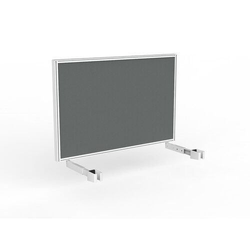 Studio Screen For Single Sided Desk 1200 Grey In White