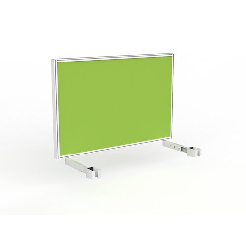 Studio Screen For Single Sided Desk 1200 Lime Green In White