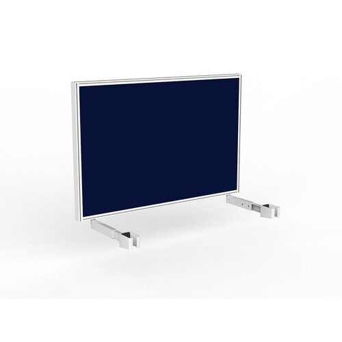 Studio Screen For Single Sided Desk 1200 Navy In White