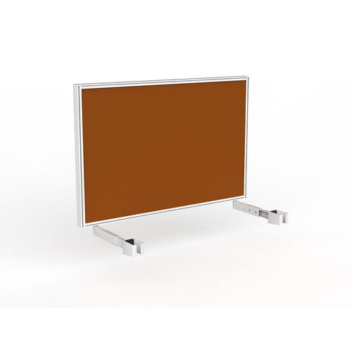 Studio Screen For Single Sided Desk 1200 Orange In White