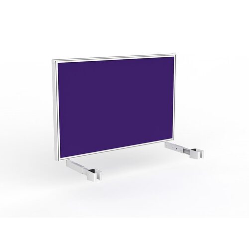 Studio Screen For Single Sided Desk 1200 Plum In White