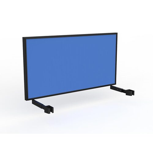Studio Screen For Single Sided Desk 1500 Baby Blue In Black