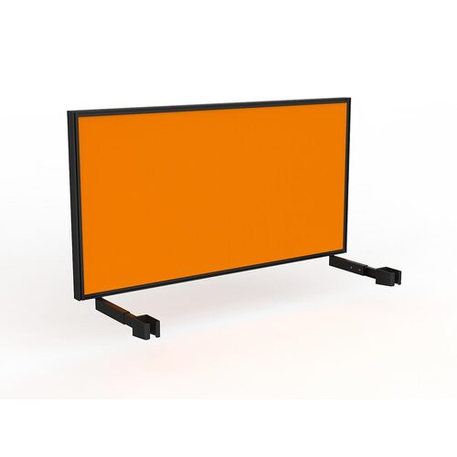Studio Screen For Single Sided Desk 1500 Bright Orange In Black