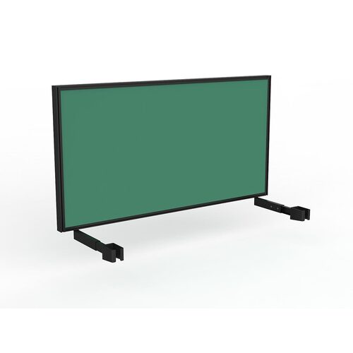 Studio Screen For Single Sided Desk 1500 Fern Green In Black