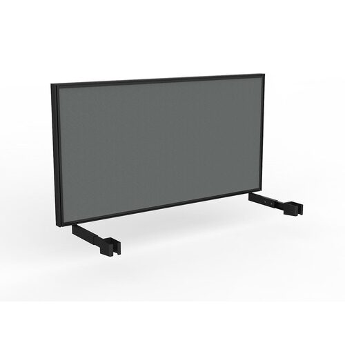 Studio Screen For Single Sided Desk 1500 Grey In Black