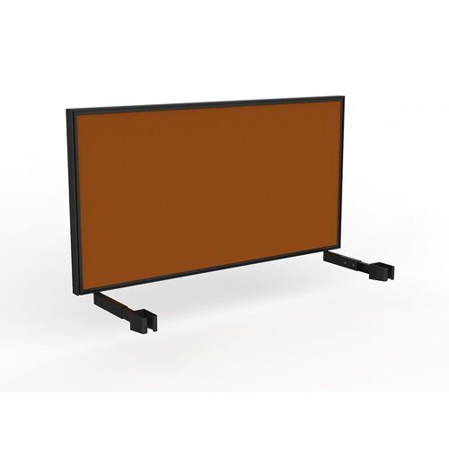 Studio Screen For Single Sided Desk 1500 Orange In Black