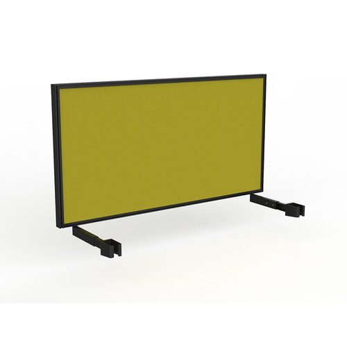Studio Screen For Single Sided Desk 1500 Yellow In Black