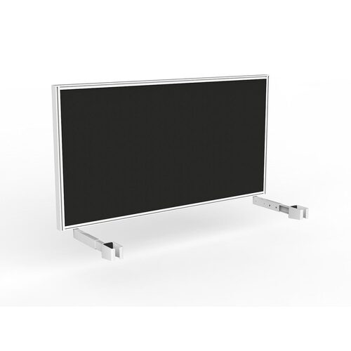 Studio Screen For Single Sided Desk 1500 Black In White