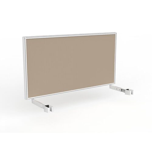 Studio Screen For Single Sided Desk 1500 Camel In White