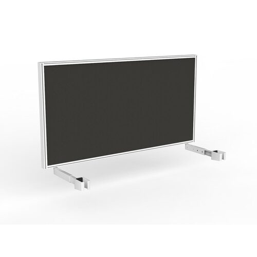 Studio Screen For Single Sided Desk 1500 Charcoal In White