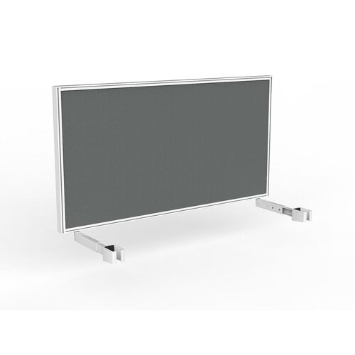 Studio Screen For Single Sided Desk 1500 Grey In White