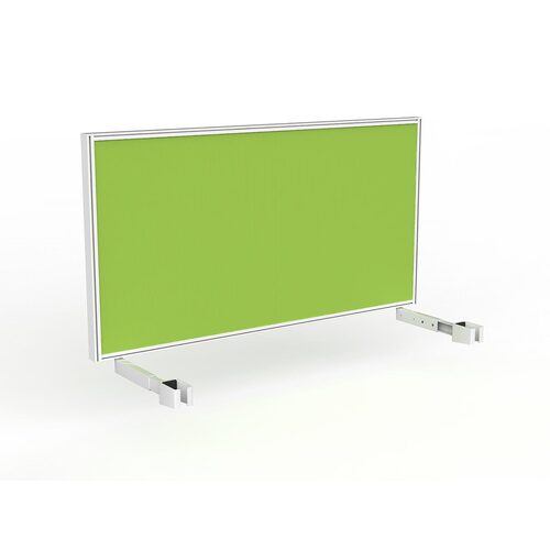 Studio Screen For Single Sided Desk 1500 Lime Green In White