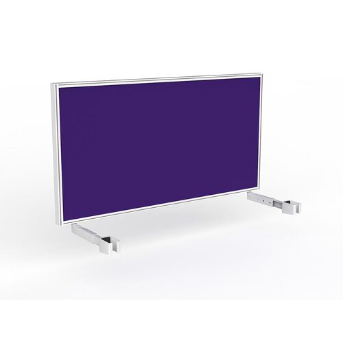 Studio Screen For Single Sided Desk 1500 Plum In White