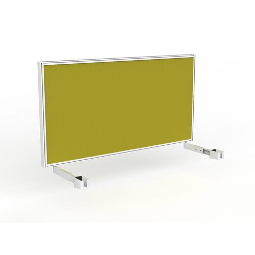 Studio Screen For Single Sided Desk 1500 Yellow In White