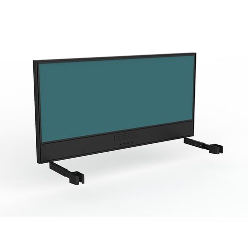 Studio Screen For Single Sided Desk Power/data 1600 Blue In Black