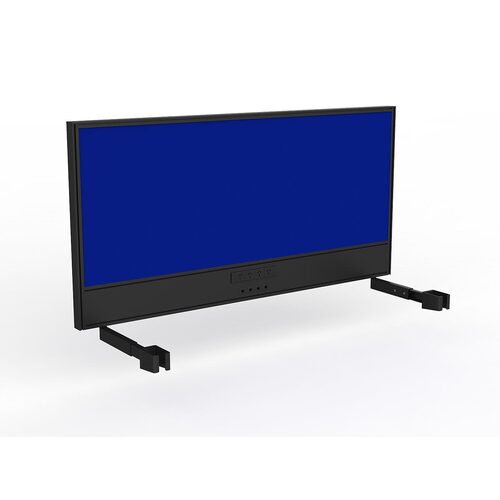 Studio Screen For Single Sided Desk Power/data 1600 Royal Blue In Black