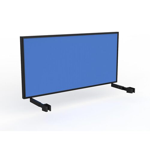 Studio Screen For Single Sided Desk 1600 Baby Blue In Black