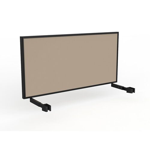 Studio Screen For Single Sided Desk 1600 Camel In Black