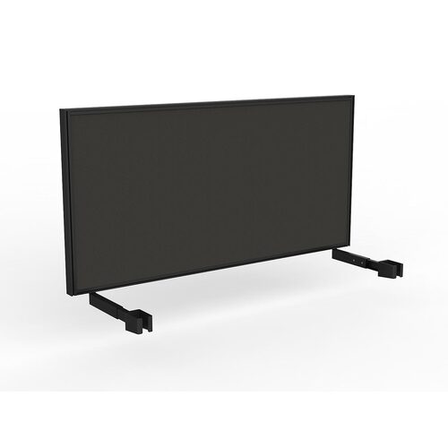Studio Screen For Single Sided Desk 1600 Charcoal In Black