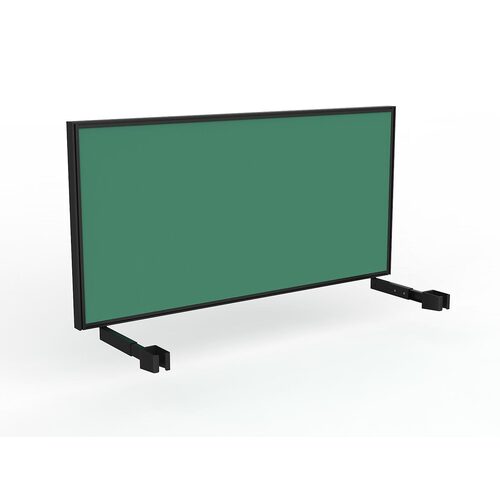 Studio Screen For Single Sided Desk 1600 Fern Green In Black