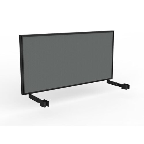 Studio Screen For Single Sided Desk 1600 Grey In Black
