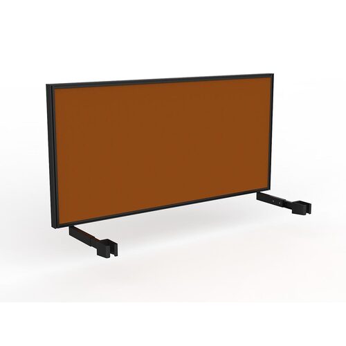 Studio Screen For Single Sided Desk 1600 Orange In Black