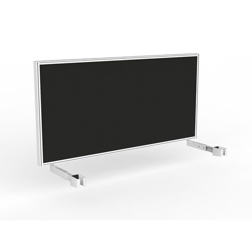 Studio Screen For Single Sided Desk 1600 Black In White