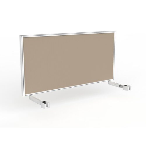 Studio Screen For Single Sided Desk 1600 Camel In White