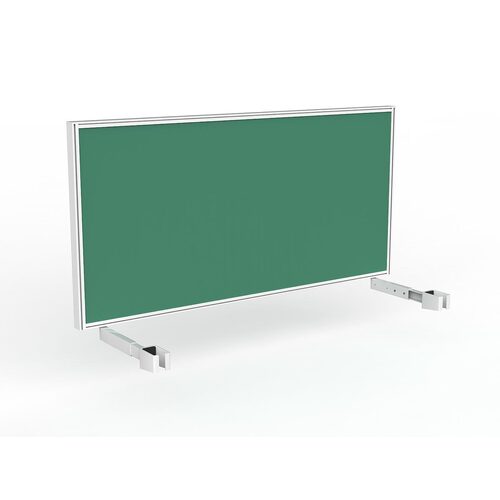 Studio Screen For Single Sided Desk 1600 Fern Green In White
